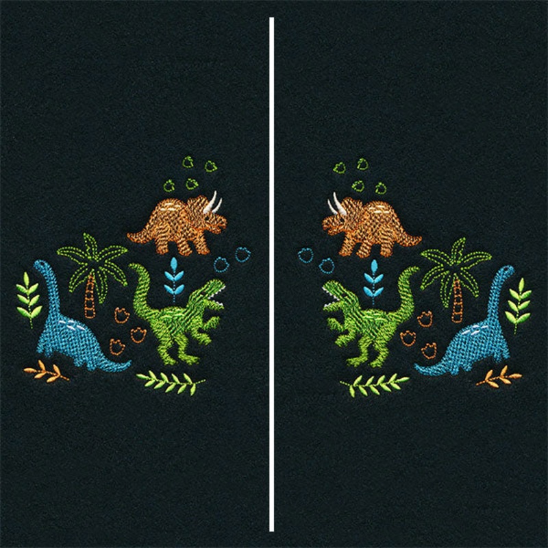 Friendly Dinosaur Pals Mask Motif