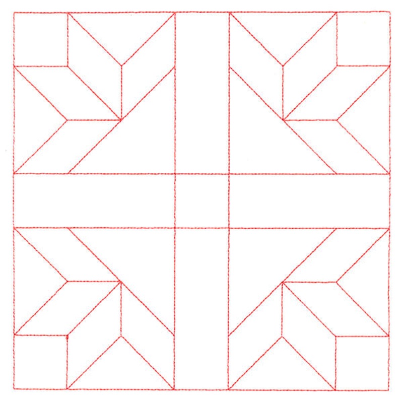 Traditional Quilting II – Goose Tracks (Double Run)