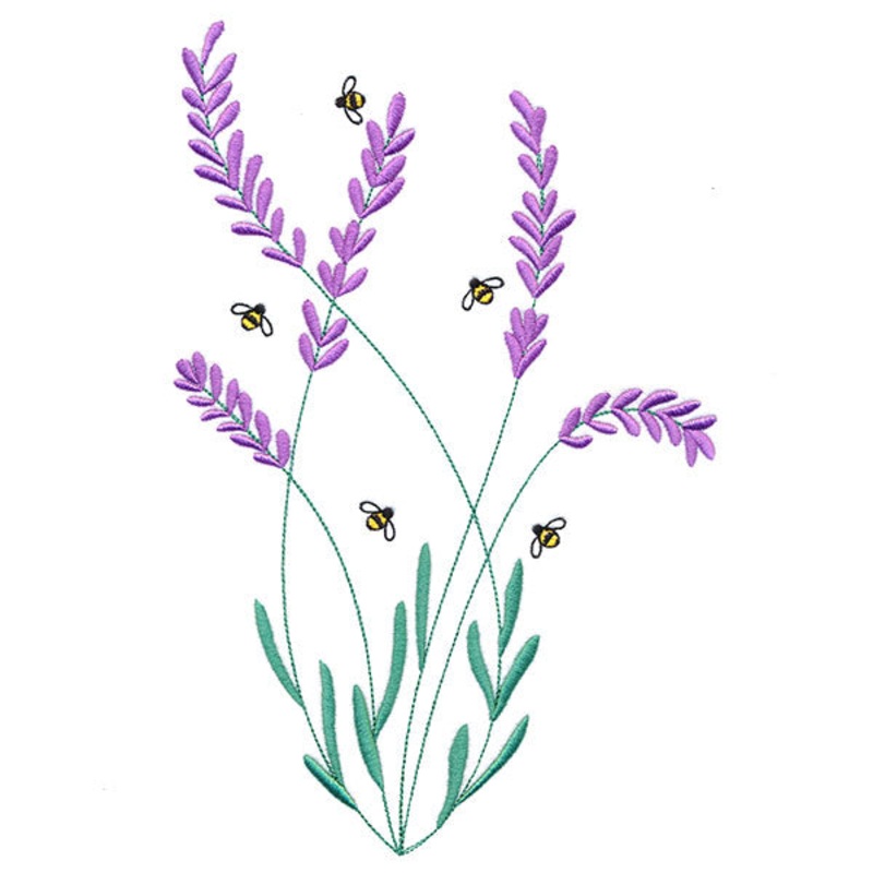 Bee & Lavender Feature|10.45″ x 6.85″ / 265.41mm x 173.94mm|8.93″ x 5.85″ / 226.86mm x 148.68mm|7.8″ x 5.11″ / 198.06mm x 129.81mm|6.9″ x 4.52″ / 175.3mm x 114.89mm|All Sizes