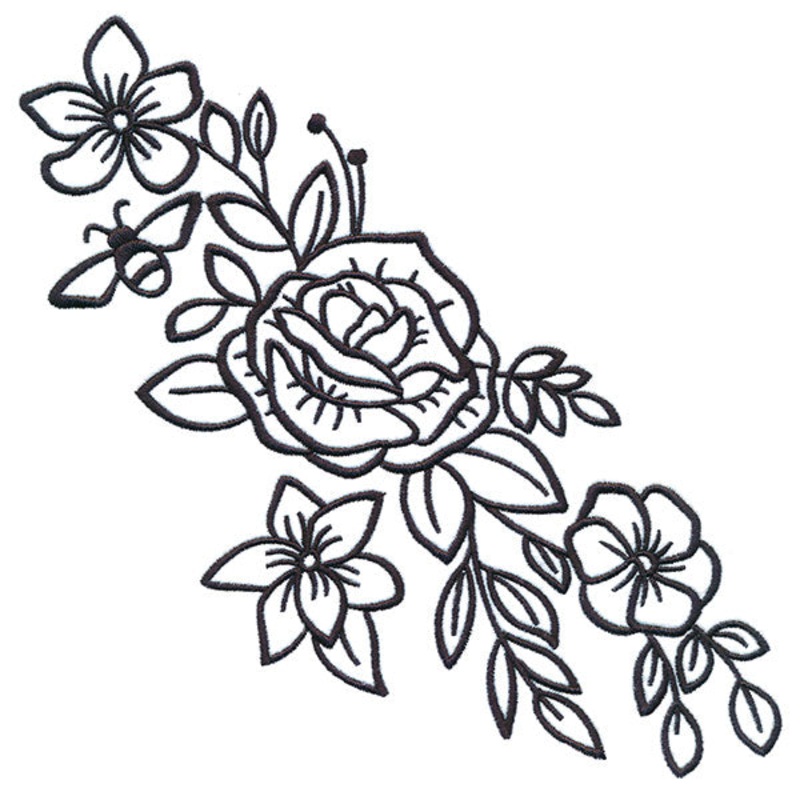 Budding Florals Spray|7.8″ x 7.8″ / 198.11mm x 198.12mm|6.89″ x 6.89″ / 175.05mm x 175.06mm|5.87″ x 5.87″ / 149.03mm x 149.03mm|4.87″ x 4.87″ / 123.63mm x 123.62mm|3.9″ x 3.9″ / 99.13mm x 99.12mm|All Sizes