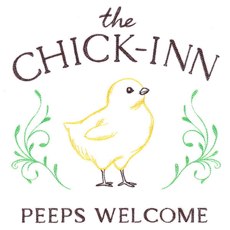 Chick Inn Market Sign|7.8″ x 7.61″ / 198.07mm x 193.38mm|7.01″ x 6.84″ / 178.17mm x 173.67mm|5.99″ x 5.85″ / 152.19mm x 148.49mm|4.97″ x 4.85″ / 126.23mm x 123.25mm|All Sizes