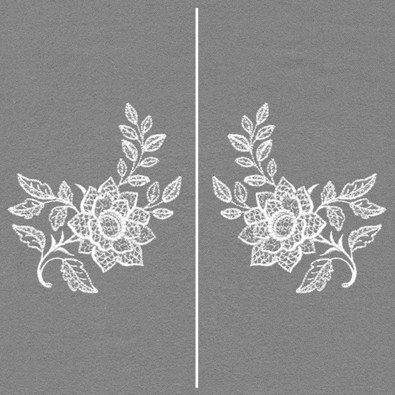 Exquisite Blooms Mask Motif|3.85″ x 3.58″ / 97.79mm x 90.93mm|3.56″ x 3.31″ / 90.42mm x 84.07mm|3.27″ x 3.04″ / 83.06mm x 77.22mm|All Sizes