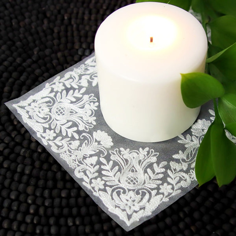 Fancy Florals Doily (Organza)|9.69″ x 6.85″ / 246.13mm x 173.99mm|7.8″ x 5.51″ / 198.15mm x 139.94mm|6.85″ x 4.84″ / 173.94mm x 122.9mm|All Sizes