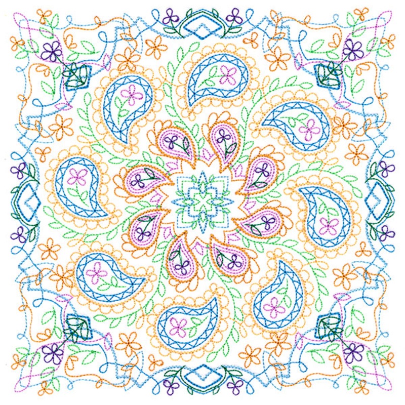 Floral Kaleidoscope 6|7.8″ x 7.8″ / 198.05mm x 198.05mm|6.9″ x 6.9″ / 175.19mm x 175.19mm|5.9″ x 5.9″ / 149.79mm x 149.79mm|4.9″ x 4.9″ / 124.41mm x 124.4mm|All Sizes