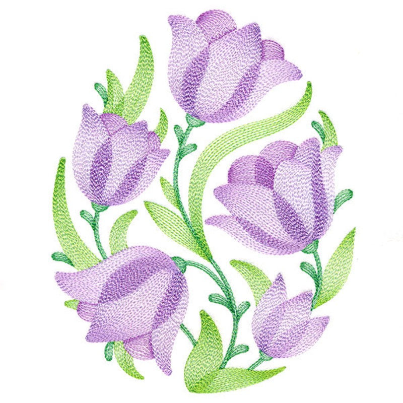 Truly Tulips Easter Egg|8.56″ x 6.85″ / 217.49mm x 173.95mm|7.31″ x 5.85″ / 185.76mm x 148.55mm|6.06″ x 4.85″ / 154.02mm x 123.22mm|3.89″ x 3.12″ / 98.82mm x 79.35mm|All Sizes