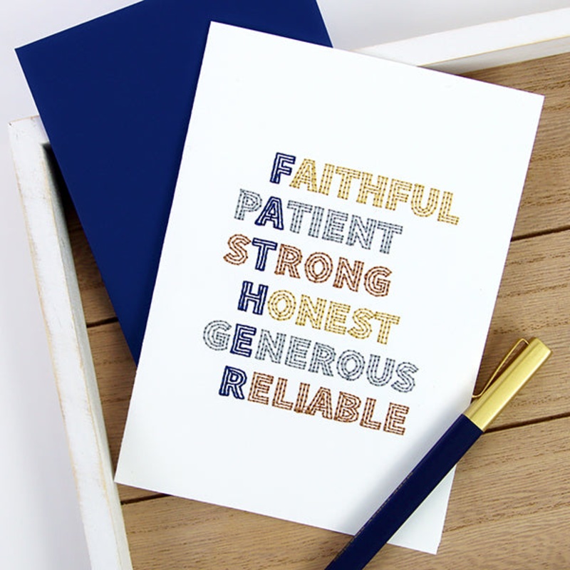 A Father’s Character (Cardstock)