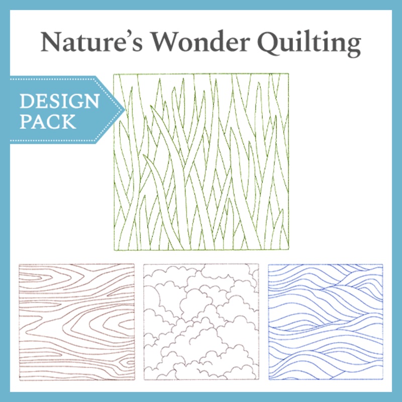 A Nature’s Wonders Quilting Design Pack