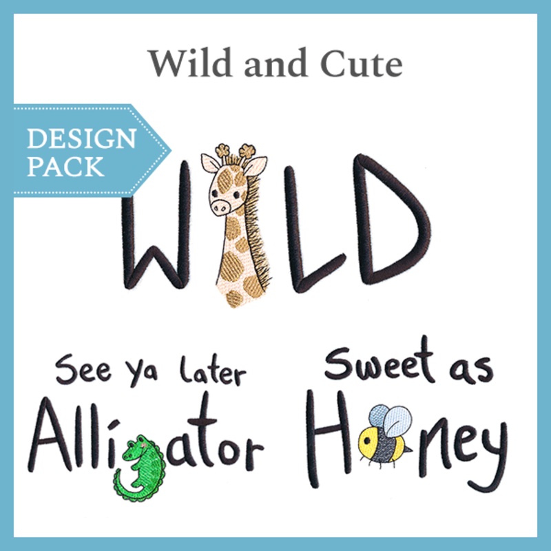 A Wild & Cute Design Pack|6.87″ x 4.87″ / 174.6mm x 123.6mm|3.91″ x 3.01″ / 99.2mm x 76.4mm|All Sizes