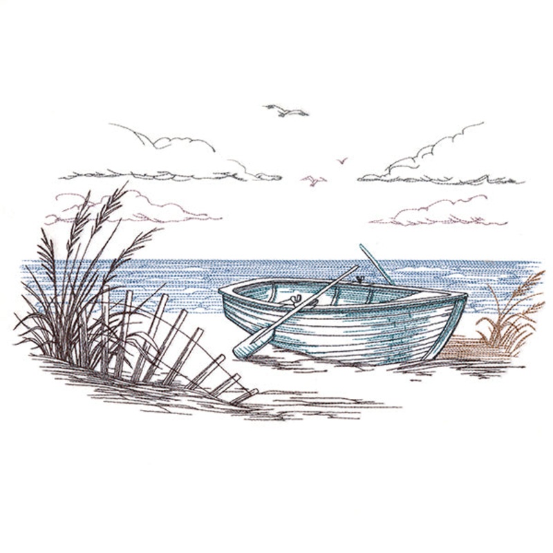 Coastal Row Boat Scene|6.85″ x 11.51″ / 173.99mm x 292.37mm|5.59″ x 9.4″ / 142.09mm x 238.76mm|4.64″ x 7.8″ / 117.91mm x 198.12mm|4.08″ x 6.85″ / 103.55mm x 173.99mm|All Sizes