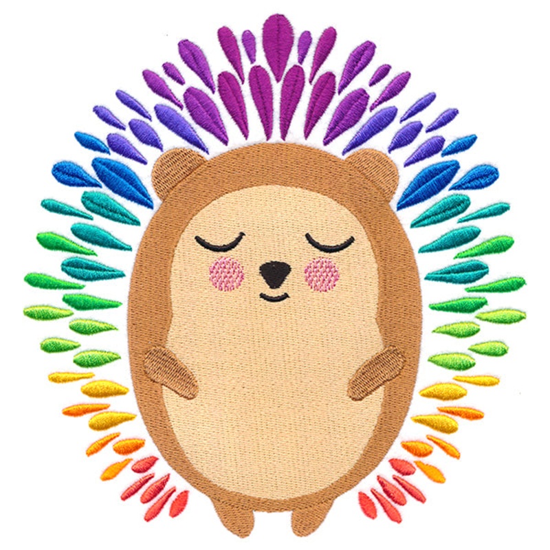 Color Splash Hedgehog|7.06″ x 6.85″ / 179.32mm x 173.99mm|6.03″ x 5.85″ / 153.05mm x 148.69mm|5″ x 4.86″ / 126.97mm x 123.36mm|3.85″ x 3.75″ / 97.82mm x 95.26mm|All Sizes