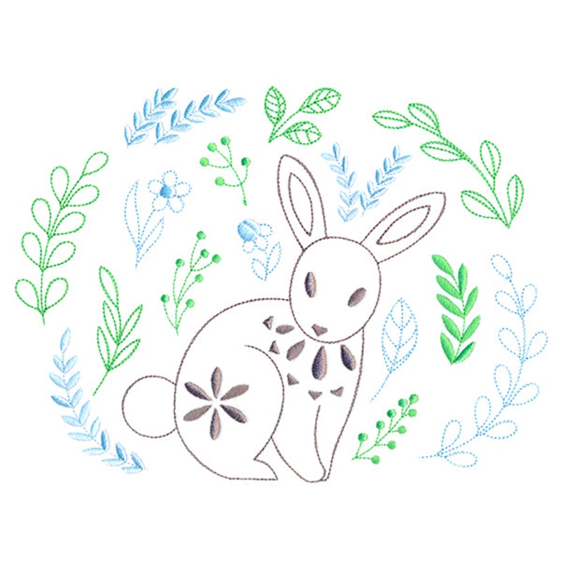 Folk Bunny|6.85″ x 9.16″ / 173.94mm x 232.72mm|5.83″ x 7.8″ / 148.02mm x 198.03mm|4.85″ x 6.48″ / 123.14mm x 164.69mm|2.87″ x 3.84″ / 73.01mm x 97.62mm|All Sizes