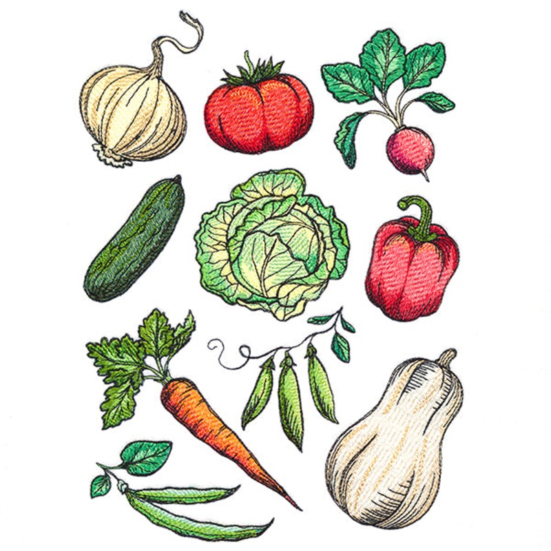Vegetable Patch|9.7″ x 6.88″ / 246.38mm x 174.75mm|7.78″ x 5.51″ / 197.53mm x 140mm|6.84″ x 4.85″ / 173.74mm x 123.14mm|All Sizes