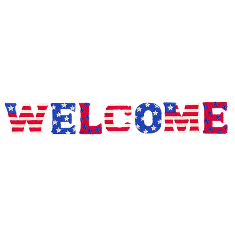 American Welcome|1.71″ x 11.76″ / 43.35mm x 298.74mm|1.36″ x 9.41″ / 34.6mm x 239.12mm|1.13″ x 7.81″ / 28.75mm x 198.44mm|1″ x 6.85″ / 25.42mm x 174.07mm|All Sizes