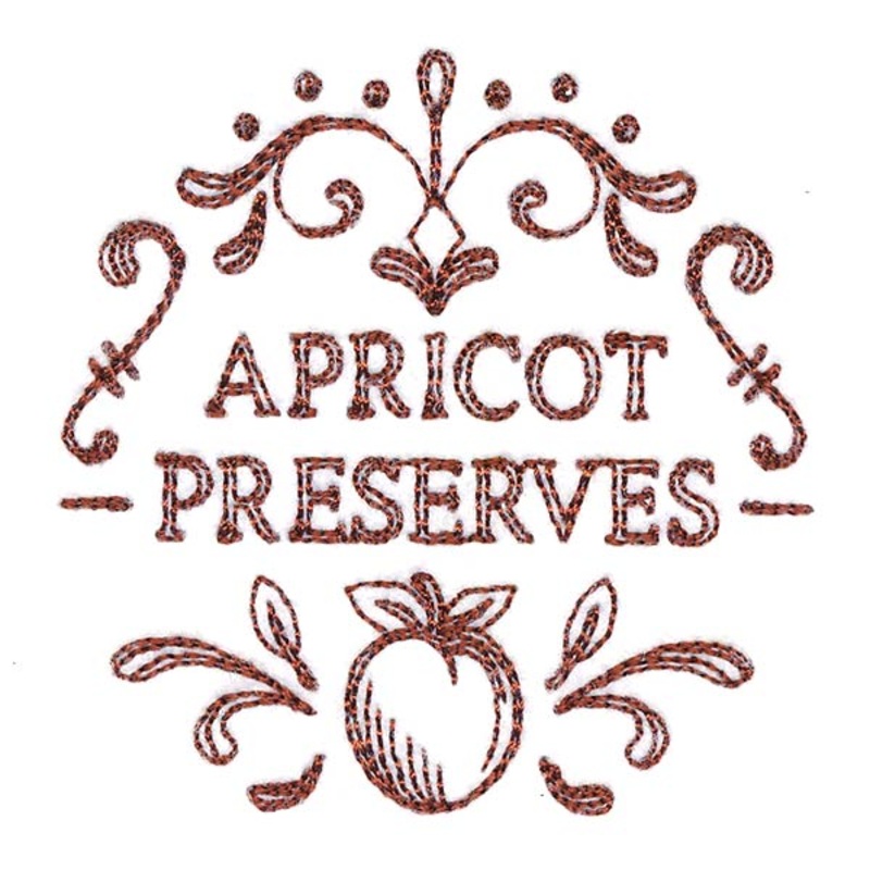 Apricot Preserves Jar Topper|2.5″ x 2.49″ / 63.42mm x 63.35mm|2″ x 1.97″ / 50.78mm x 50.03mm|All Sizes