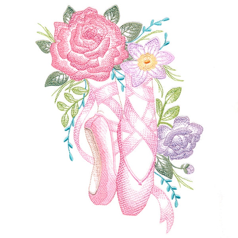 Ballet Slippers in Bloom|9.14″ x 6.9″ / 232.21mm x 175.25mm|7.75″ x 5.85″ / 196.93mm x 148.66mm|6.43″ x 4.85″ / 163.24mm x 123.26mm|All Sizes