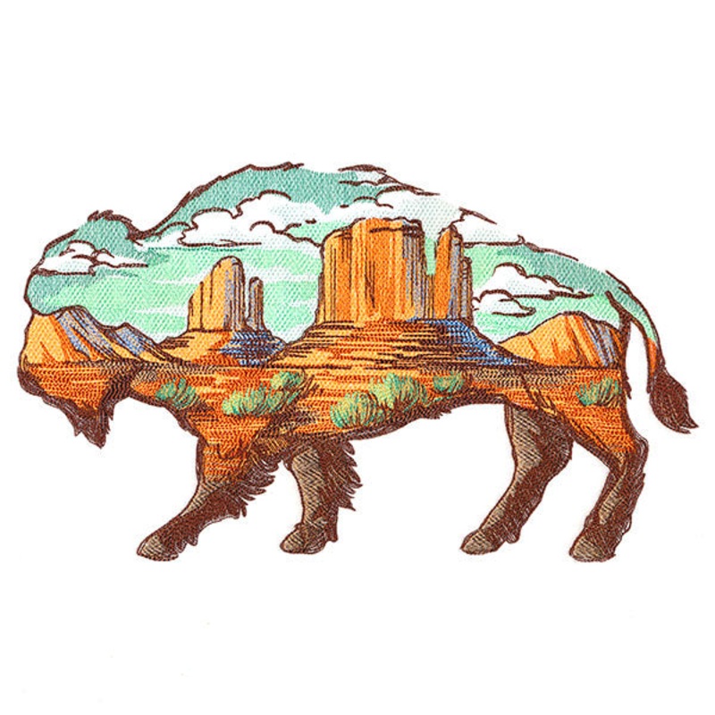 Buffalo Desert Scene|6.85″ x 11.62″ / 173.91mm x 295.04mm|5.54″ x 9.4″ / 140.83mm x 238.76mm|4.6″ x 7.8″ / 116.88mm x 198.12mm|4.03″ x 6.83″ / 102.33mm x 173.41mm|All Sizes