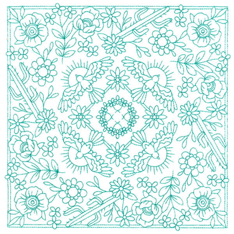 Desert Birds & Botanicals Bandana Square