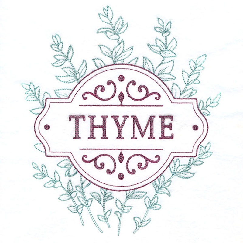 Fresh From the Garden – Thyme|7.63″ x 6.69″ / 193.71mm x 169.9mm|6.69″ x 5.87″ / 169.92mm x 149.04mm|6.08″ x 5.33″ / 154.47mm x 135.49mm|5.53″ x 4.85″ / 140.43mm x 123.18mm|3.37″ x 2.96″ / 85.66mm x 75.14mm|All Sizes