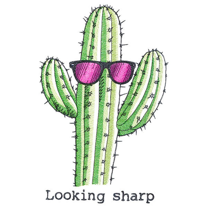 Looking Sharp Cactus|10.45″ x 6.85″ / 265.49mm x 173.99mm|8.93″ x 5.85″ / 226.73mm x 148.59mm|7.8″ x 5.11″ / 198.1mm x 129.83mm|6.85″ x 4.49″ / 173.95mm x 114.01mm|All Sizes