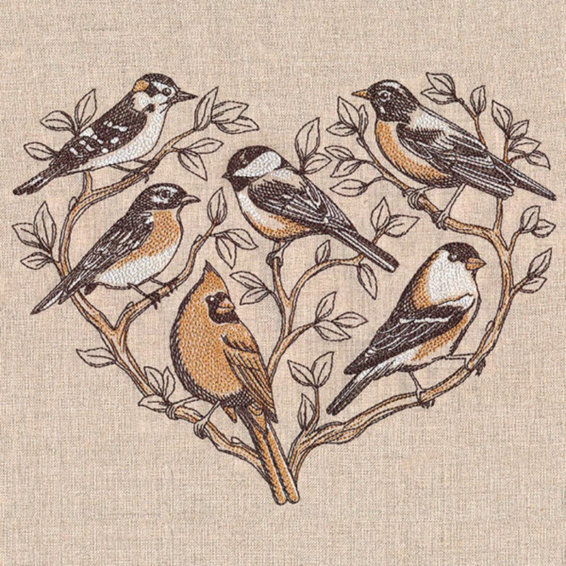 A Heart for Birds Medley|6.88″ x 8.61″ / 174.66mm x 218.77mm|5.85″ x 7.32″ / 148.51mm x 186.02mm|4.85″ x 6.07″ / 123.12mm x 154.22mm|All Sizes