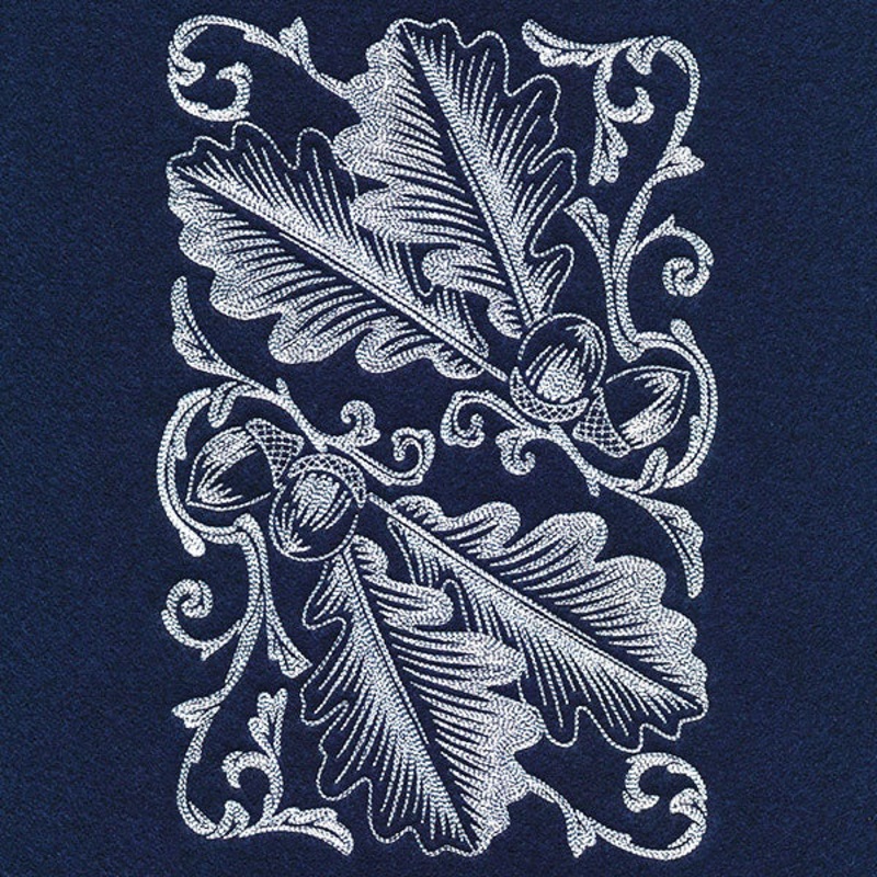 Autumn Splendor – Acorns & Leaves Feature Etching