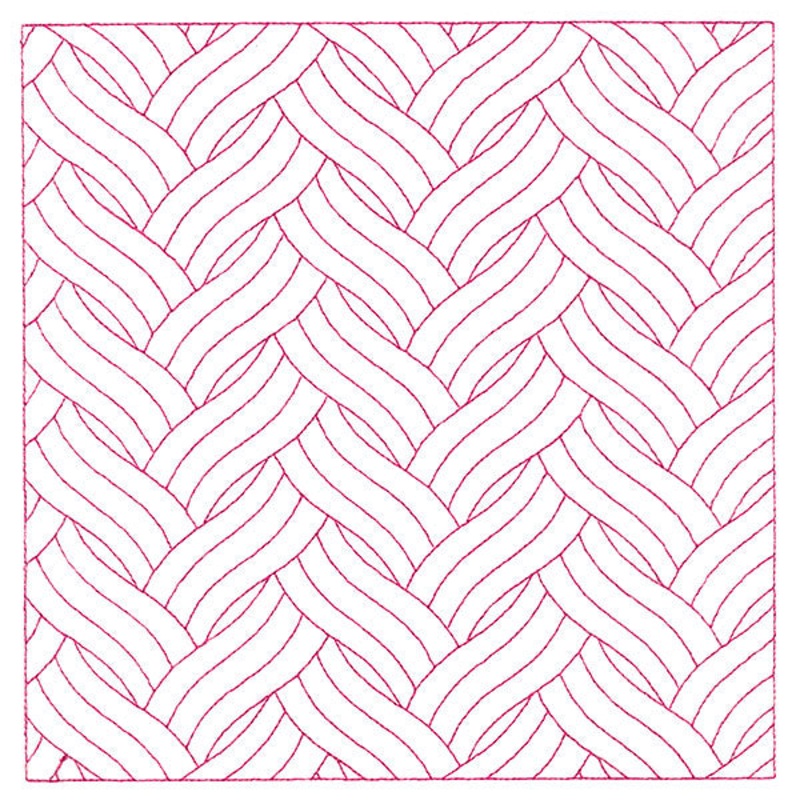 Classic Cabling Square (Double Run)