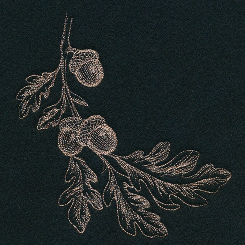 Elegant Acorns Corner|6.49″ x 5.85″ / 164.78mm x 148.58mm|5.38″ x 4.85″ / 136.64mm x 123.19mm|3.9″ x 3.52″ / 99.01mm x 89.3mm|All Sizes