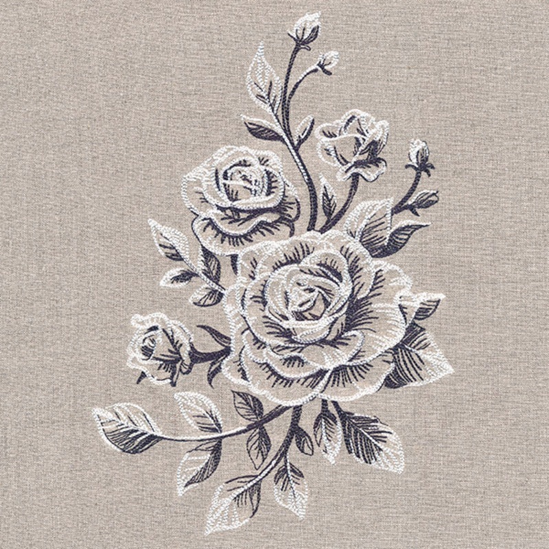 Etched Rose Spray|9.87″ x 6.85″ / 250.63mm x 173.99mm|8.43″ x 5.85″ / 214.04mm x 148.59mm|7.63″ x 5.3″ / 193.92mm x 134.62mm|6.84″ x 4.75″ / 173.76mm x 120.62mm|All Sizes