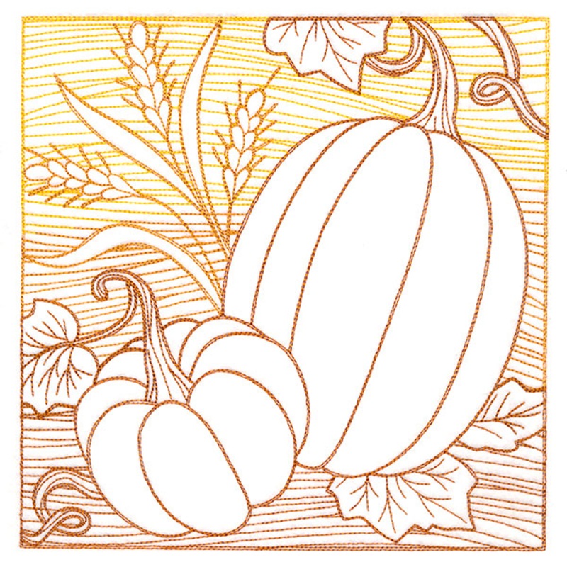 Fresh Harvest – Pumpkins Etching
