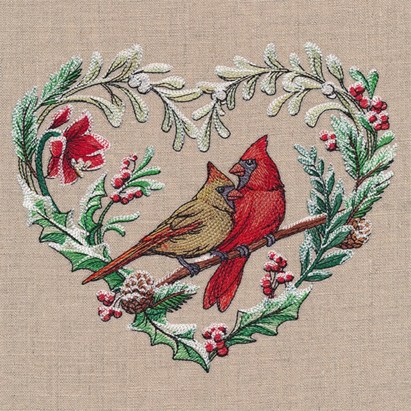 Very Merry Cardinal Wreath|6.64″ x 7.8″ / 168.57mm x 198.12mm|5.86″ x 6.88″ / 148.74mm x 174.8mm|4.86″ x 5.71″ / 123.33mm x 144.97mm|All Sizes