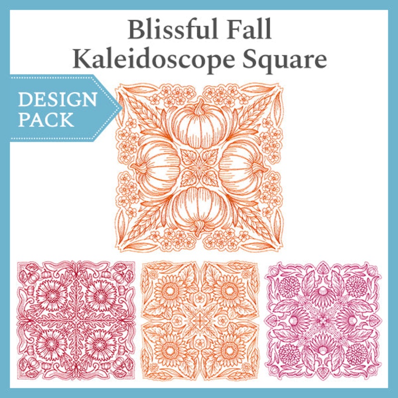 A Blissful Fall Kaleidoscope Square Design Pack