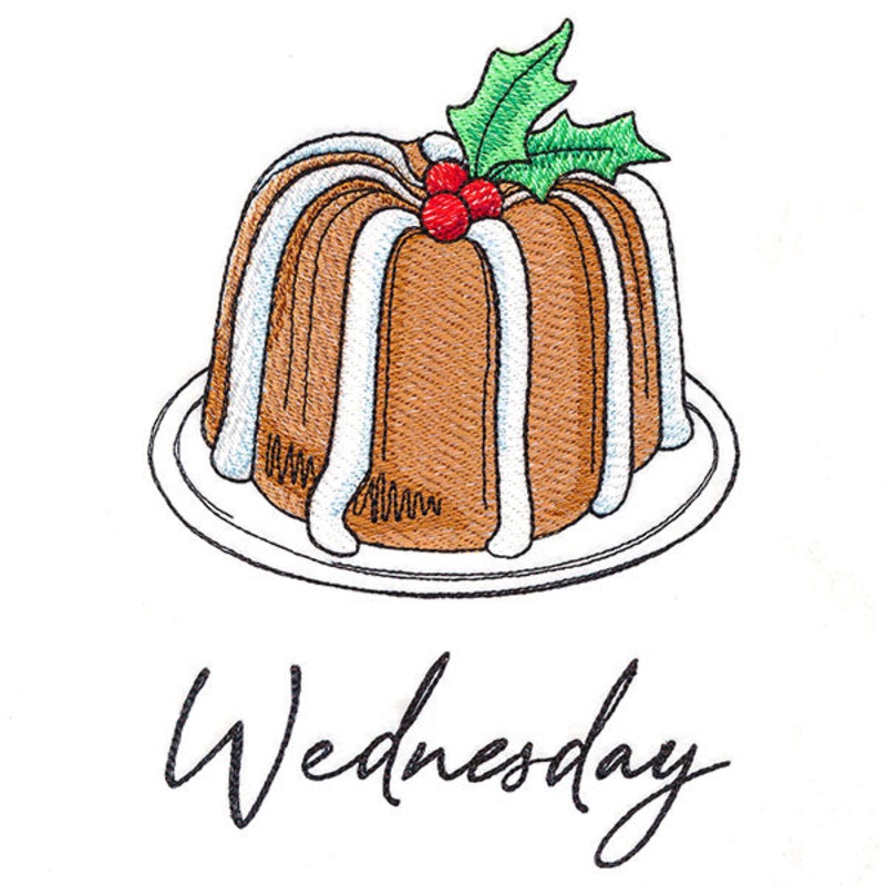 Bundt Cake on Wednesday|6.58″ x 4.62″ / 167.05mm x 117.35mm|3.68″ x 2.59″ / 93.52mm x 65.75mm|All Sizes