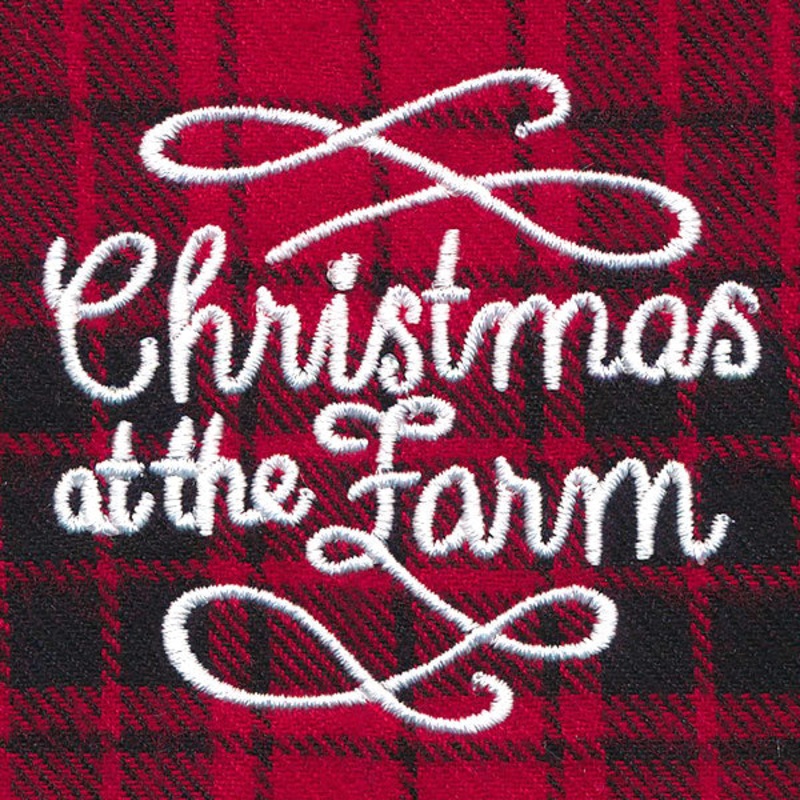 Christmas at the Farm Jar Topper