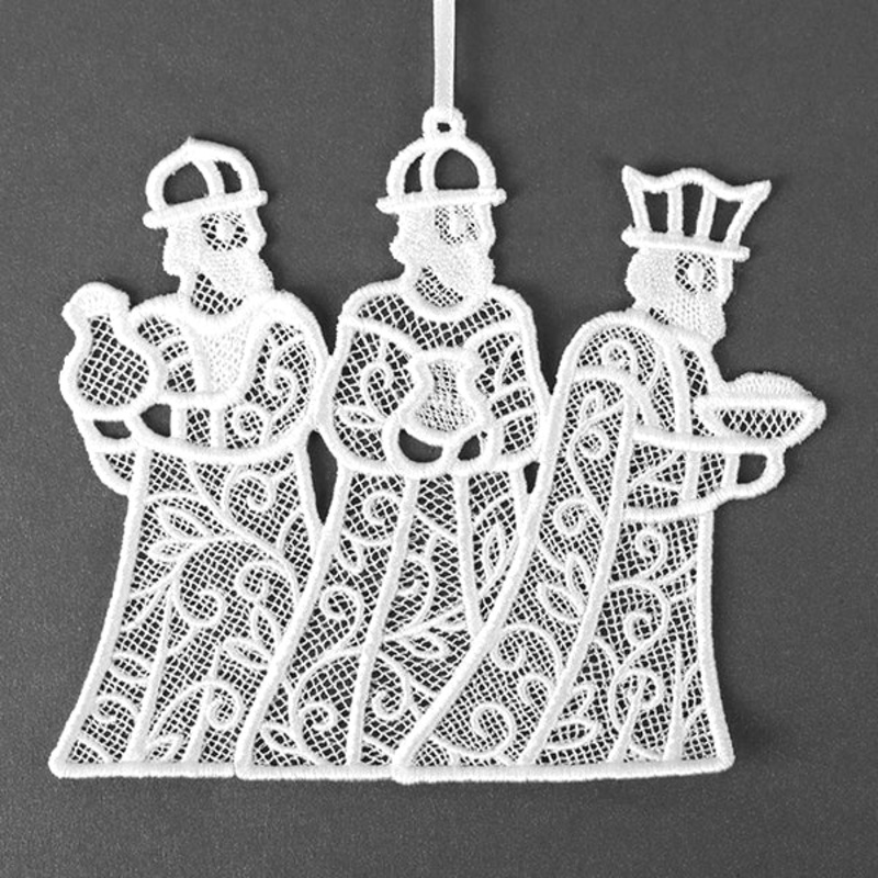 Christmas Nativity Treasures – Three Wise Men (Lace)