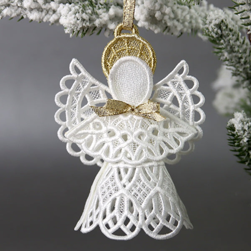 Divine Angel Ornament in 3D (Lace)