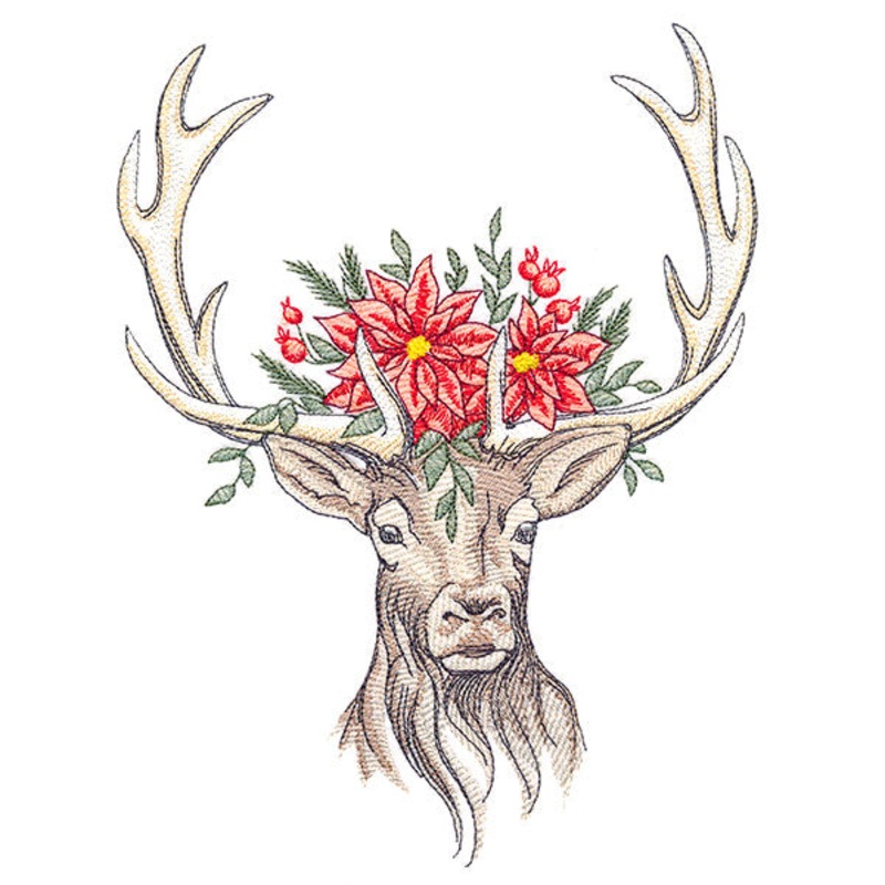 Elusive Christmas Reindeer|8.97″ x 6.85″ / 227.82mm x 173.98mm|7.66″ x 5.85″ / 194.56mm x 148.61mm|6.35″ x 4.85″ / 161.3mm x 123.27mm|All Sizes