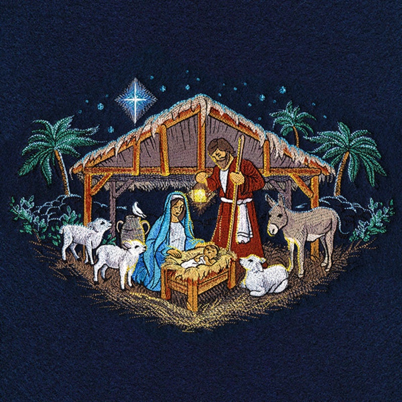 The Holy Family in Bethlehem|6.88″ x 10.1″ / 174.75mm x 256.61mm|5.85″ x 8.59″ / 148.59mm x 218.28mm|5.29″ x 7.76″ / 134.39mm x 197.16mm|4.69″ x 6.85″ / 119.05mm x 174.03mm|All Sizes