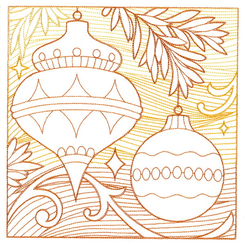 Christmas Ornament Etching|7.8″ x 7.8″ / 198.12mm x 198.12mm|6.85″ x 6.85″ / 173.99mm x 173.99mm|5.85″ x 5.85″ / 148.59mm x 148.59mm|4.85″ x 4.85″ / 123.19mm x 123.19mm|All Sizes