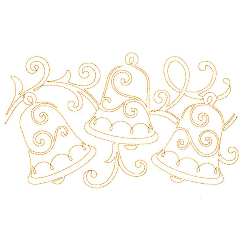 Christmas Wishes – Bells (Edge-to-Edge Quilting)