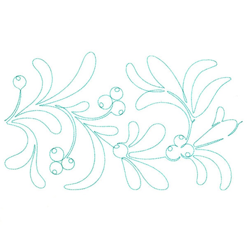 Christmas Wishes – Mistletoe (Edge-to-Edge Quilting)