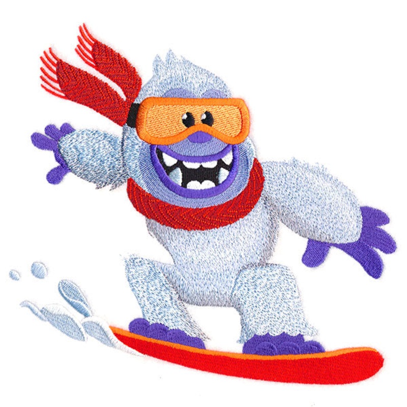 Cool Snowboarding Yeti|6.9″ x 7.41″ / 175.19mm x 188.32mm|5.85″ x 6.29″ / 148.6mm x 159.66mm|4.87″ x 5.23″ / 123.65mm x 132.78mm|3.66″ x 3.88″ / 92.86mm x 98.64mm|All Sizes