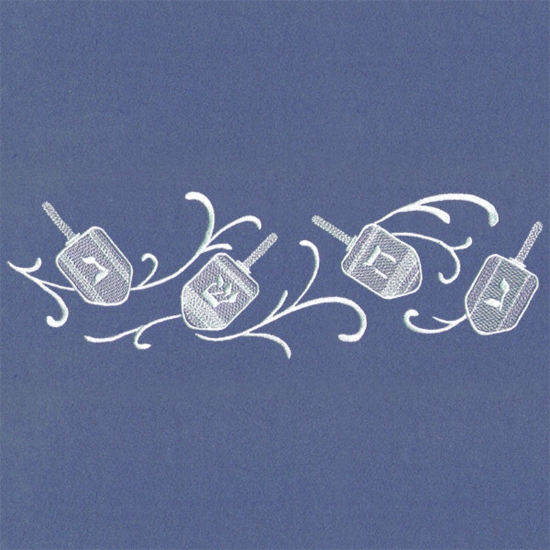 Dreidels in Swirls Border|3.72″ x 11.76″ / 94.42mm x 298.8mm|2.97″ x 9.39″ / 75.45mm x 238.59mm|2.47″ x 7.79″ / 62.62mm x 197.95mm|2.17″ x 6.85″ / 55.03mm x 173.88mm|All Sizes