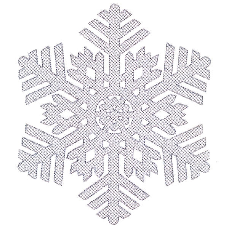 Falling Winter Snowflake (Embossed)