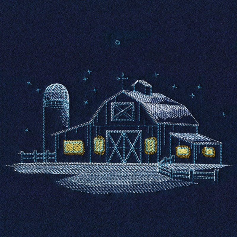 Frosted Barn Scene|6.51″ x 9.58″ / 165.28mm x 243.29mm|5.58″ x 8.2″ / 141.75mm x 208.35mm|5.06″ x 7.4″ / 128.44mm x 187.95mm|4.61″ x 6.75″ / 117.15mm x 171.46mm|All Sizes