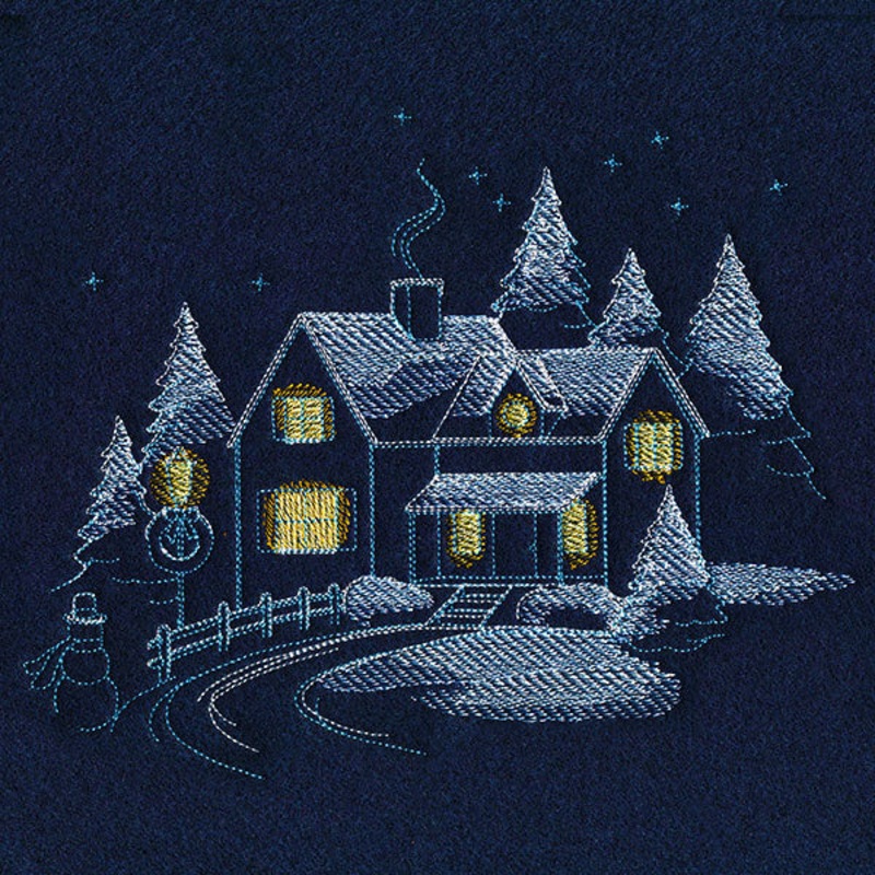 Frosted Cottage Scene|6.84″ x 8.49″ / 173.8mm x 215.61mm|5.87″ x 7.32″ / 149.05mm x 186.04mm|5.33″ x 6.6″ / 135.51mm x 167.63mm|4.85″ x 6.02″ / 123.19mm x 152.92mm|All Sizes