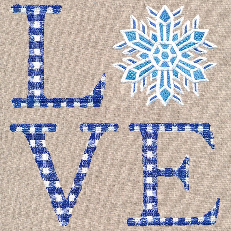 Love With Snowflake|7.82″ x 7.41″ / 198.58mm x 188.33mm|7.02″ x 6.65″ / 178.27mm x 168.84mm|6.18″ x 5.86″ / 157.01mm x 148.82mm|5.13″ x 4.86″ / 130.24mm x 123.46mm|All Sizes