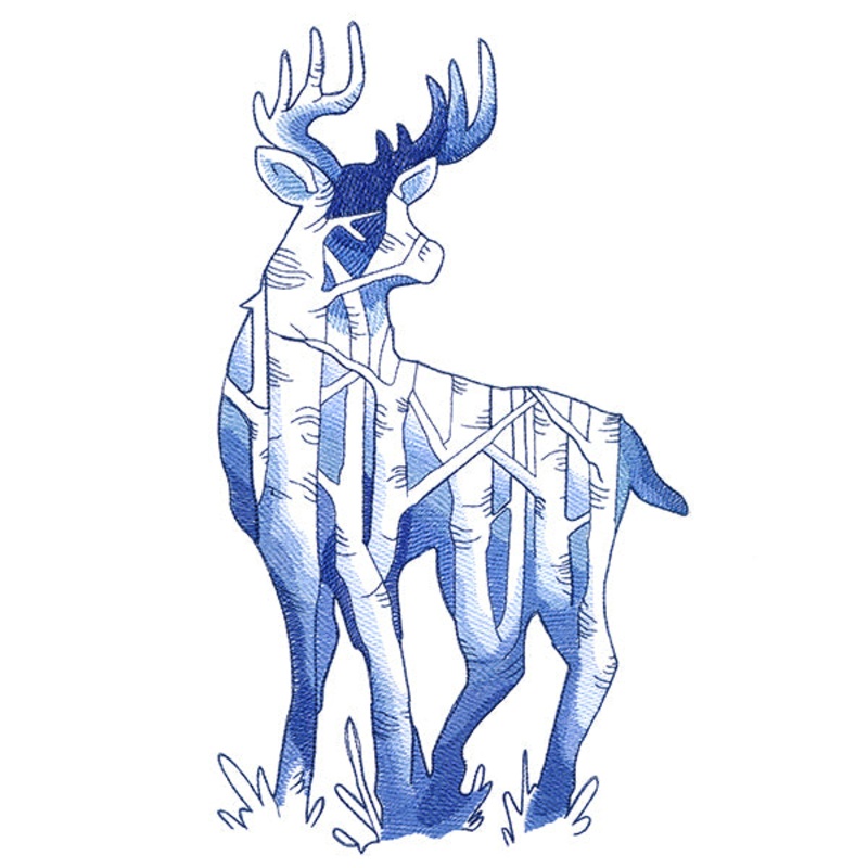 Birch Forest Deer Scene|11.75″ x 6.73″ / 298.43mm x 171.01mm|9.39″ x 5.38″ / 238.57mm x 136.77mm|7.8″ x 4.47″ / 198.08mm x 113.48mm|6.84″ x 3.92″ / 173.86mm x 99.62mm|All Sizes