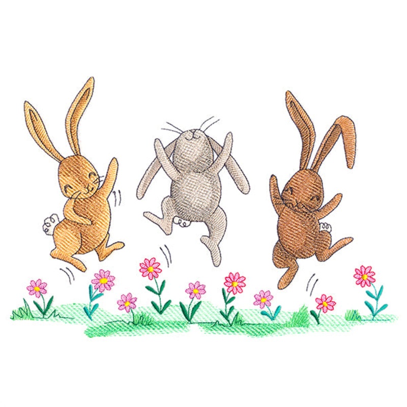 Bouncing Spring Bunnies|6.85″ x 10.22″ / 173.93mm x 259.52mm|5.85″ x 8.73″ / 148.54mm x 221.69mm|5.22″ x 7.81″ / 132.5mm x 198.31mm|4.6″ x 6.86″ / 116.79mm x 174.37mm|All Sizes