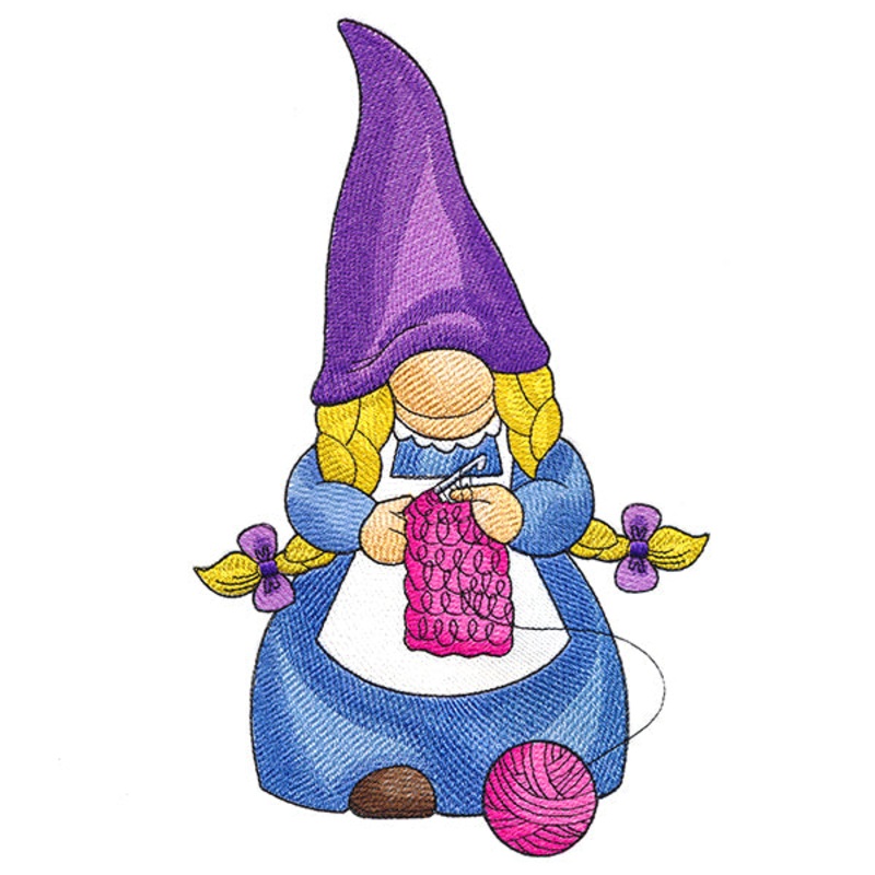 Busy Crocheting Gnome|10.3″ x 6.42″ / 261.58mm x 162.97mm|8.8″ x 5.48″ / 223.56mm x 139.29mm|7.59″ x 4.73″ / 192.69mm x 120.08mm|6.67″ x 4.15″ / 169.33mm x 105.53mm|3.88″ x 2.42″ / 98.52mm x 61.45mm|All Sizes