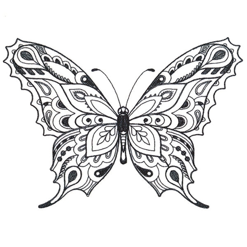 Doodle Treasures – Butterfly (Blackwork)